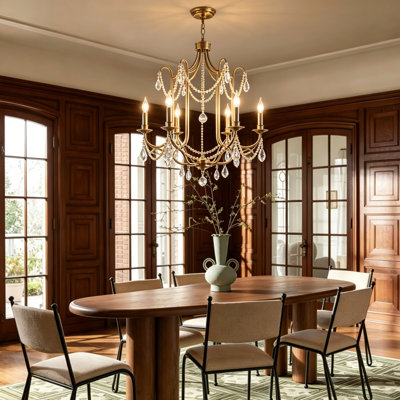 Velina 6/8-Light Dimmalbe Classic/Traditional Chandelier