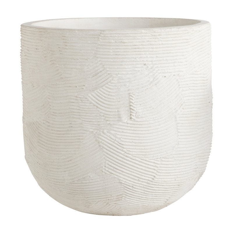 Atna Handmade Concrete Pot Planter, 19.75" H x 20" W x 20" D