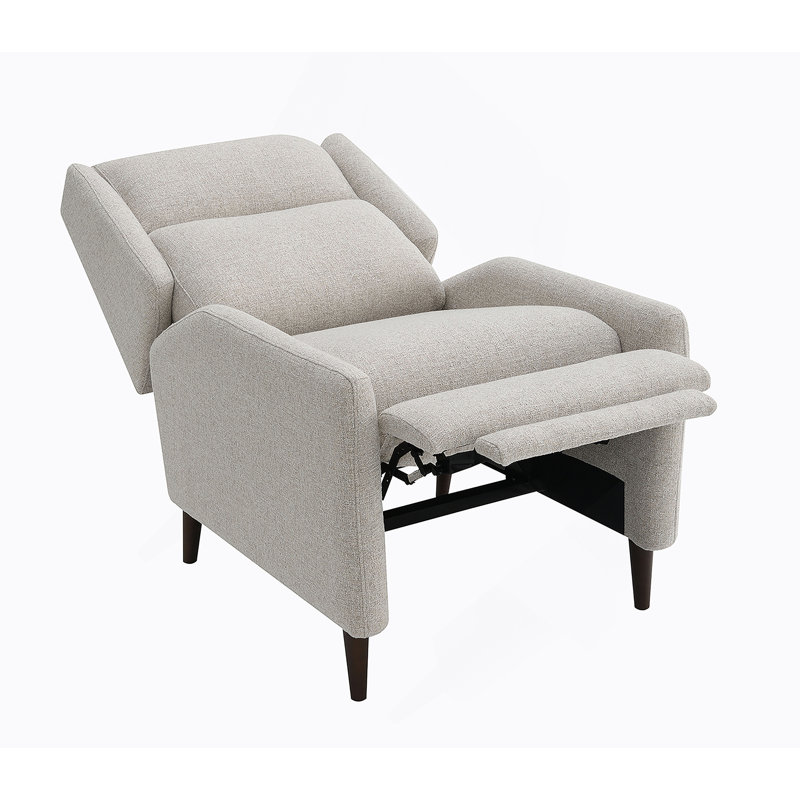 Fauteuil inclinable manuel avec dossier haut pour le salon, Beige