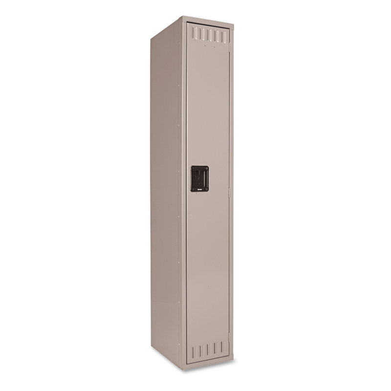 Medium Gray Single Tier Steel Locker 12w x 18d x 72h