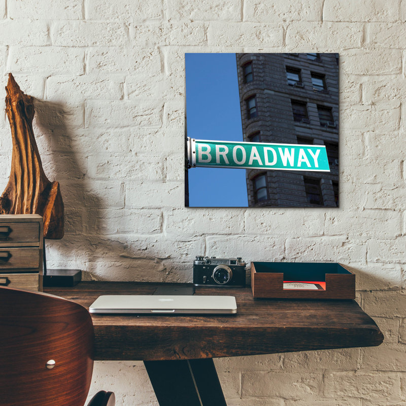 " NYC Broadway " by Nina Papiorek, 12" H x 12" W x 0.13" D