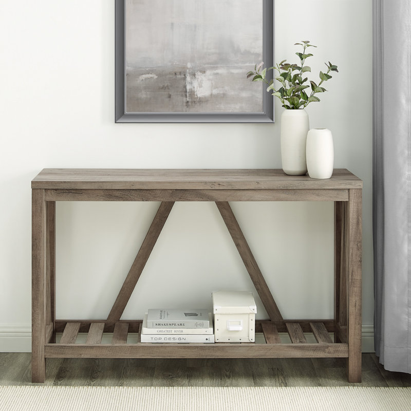 Braemar Console Table, Grey Wash