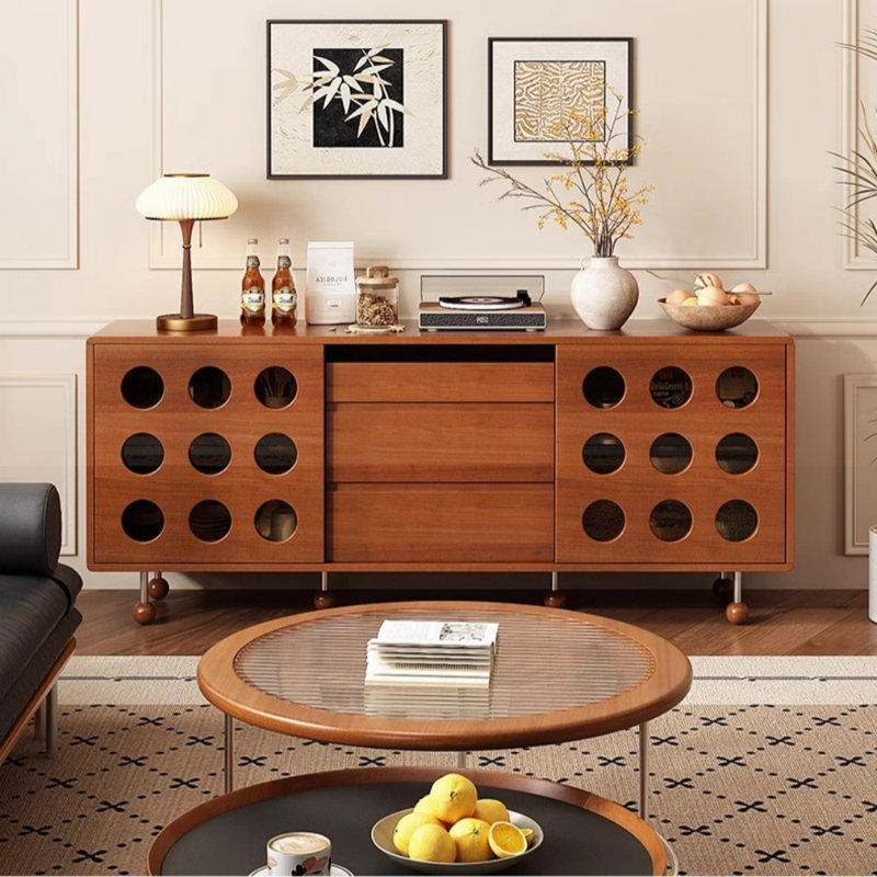 Retro-Style Designed Sideboard, 29.53" H x 59.06" W x 15.75" D