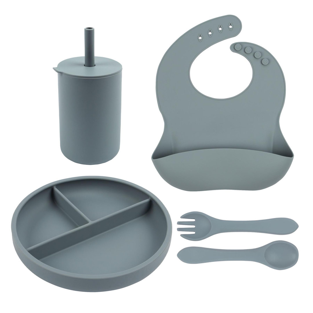 Tiny Dining - Baby Silicone Suction Weaning Set - 5pc