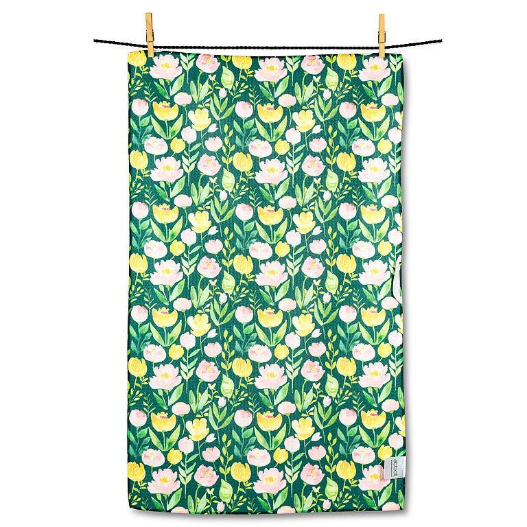 Floral Double Sided Tea Towel