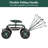 35.04'' H x 31.5'' W Utility Cart with Wheels
