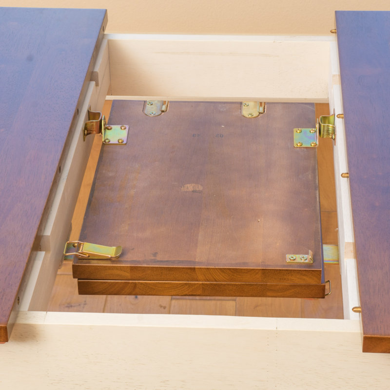  Clearwater Rectangular Solid Top Dining Table with Sturdy Leg Design, Walnut