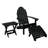 Essential Adirondack Chair with Essential Folding Ottoman and Folding Side Table-1179288339