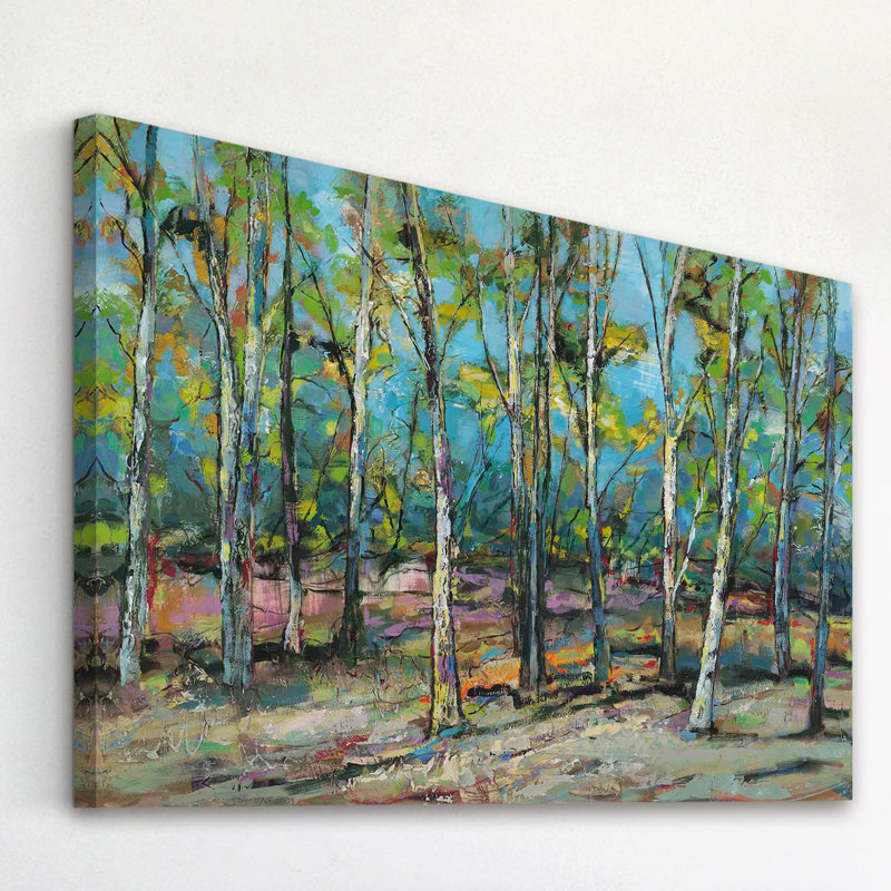« sunlit i » par julie joy, reproduction d’art sur toile tendue, H 40 po x l 60 po x P 1,5 po