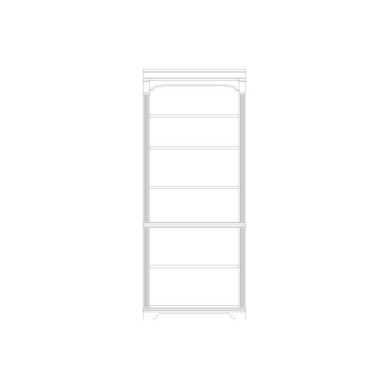 Brookhaven Bookcase, 78.25" H x 32" W x 14.25" D