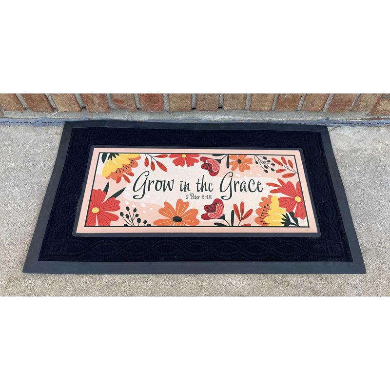 Tabitha Doormat Insert Grow In Grace 22x10