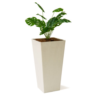 Modern Square Tapered Planter Patio Décor, Indoor & Outdoor