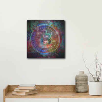 «Bitcoin Wallet», art mural en métal