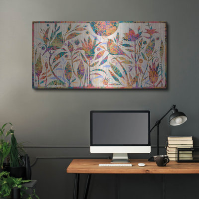  «Summer Magic» par Sue Davis, art mural en métal, 48 po x 24 po