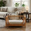 Lit pour chien en rotin naturel