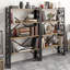 147.32cm H x 88.9cm W Metal Etagere Bookcase-481075704