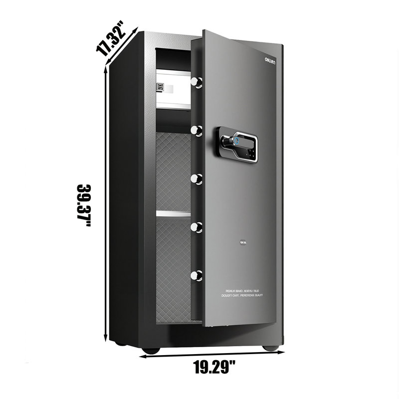 19.29"Home security thickened fingerprint password safe cabinet