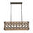 Deneshia 4 - Light Wooden Kitchen Island Square / Rectangle Chandelier
