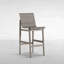Tabouret de bar 30 po Coast Teak Oyster Teak / gris chiné