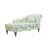Beige/Cyan Polyester Blend