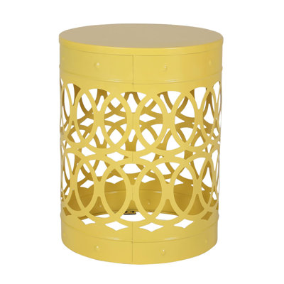Outdoor Metal S/2 End Table