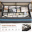 Annelieke Ottoman Bed with Storage, Upholstered Headboard with LED Lights & Charging Station, Gas-Lift Bed Frame, Wooden Slats, Modern Minimalist-256397114-256397115