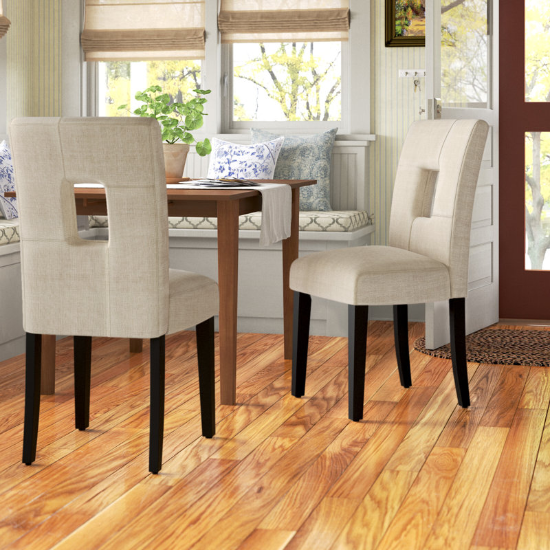 Chaise d'appoint rembourrée Aayush, Lin beige
