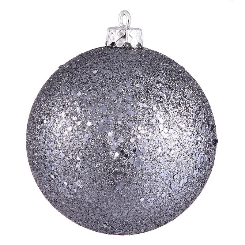 Ornement boule 4 po, Paillettes céladon