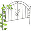 45cm H x 60.7cm W Black Metal Fencing Panels