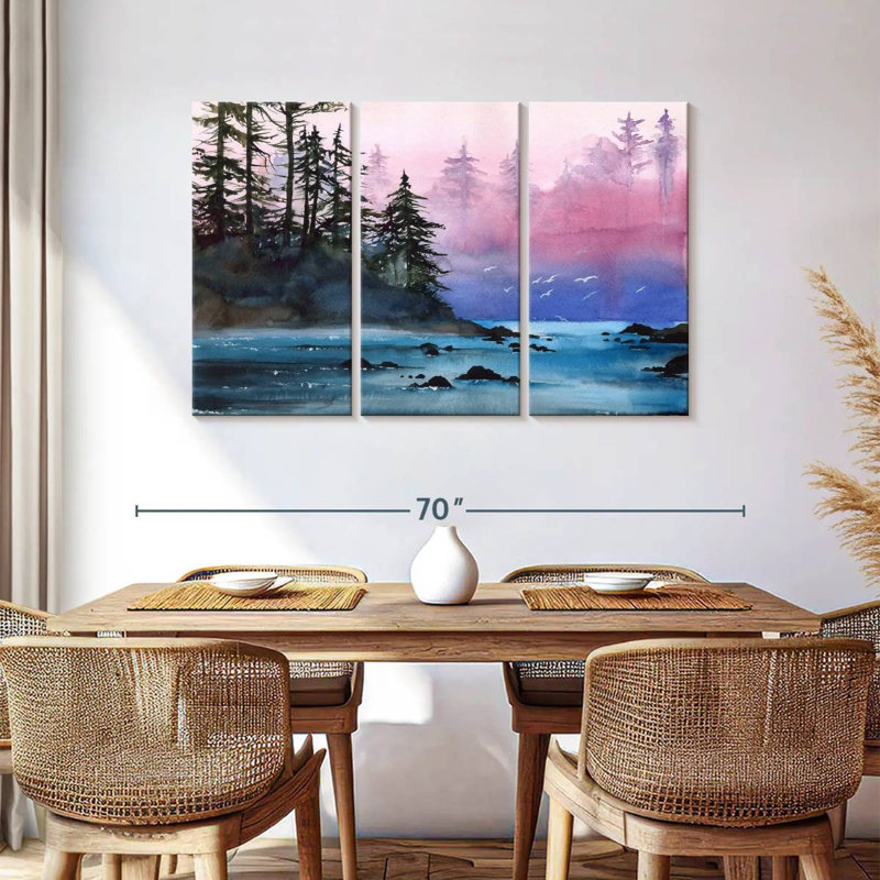 Alvord Misty Forest River, 36" H x 57" W