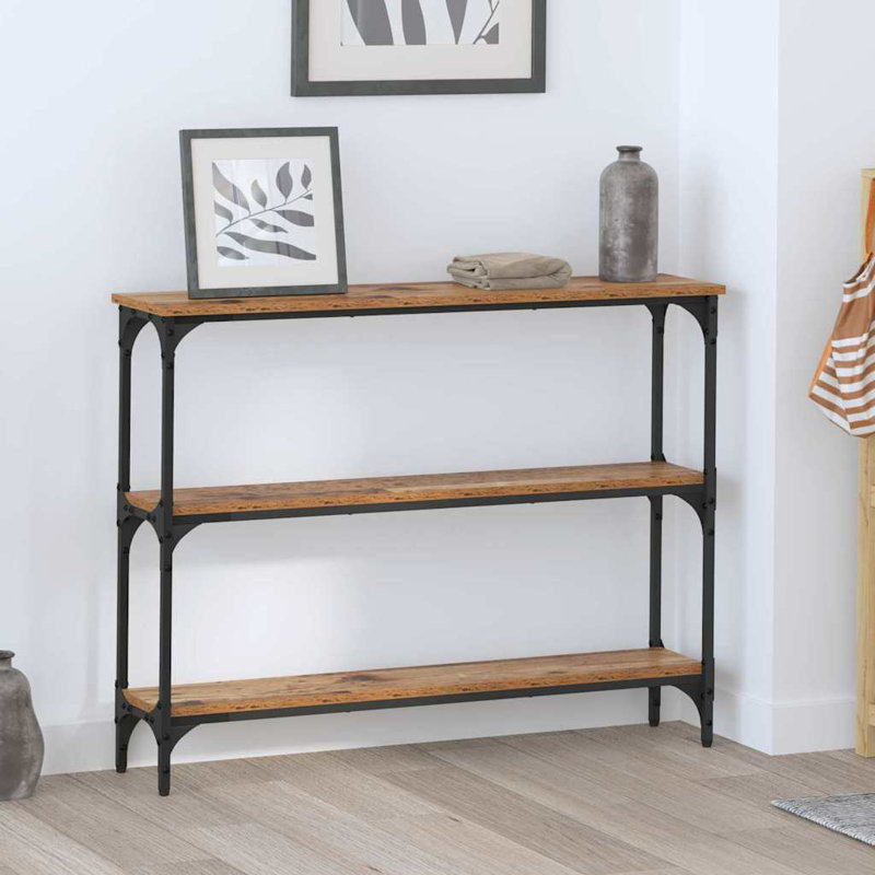 Console Table, Old Wood, 75cm H x 100cm W x 22.5cm D