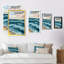«Wild Blue Ocean Waves XVIII», reproduction d'art sur toile nautique et côtière-1084824502-1084824497