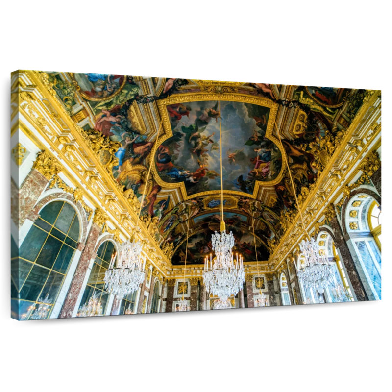 Lilie, château de Versailles, galerie des miroirs, H 16 po x l 24 po