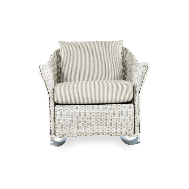 Weekend Retreat Outdoor Rocker Chair, Remy Cloud, Antique White