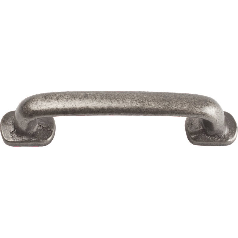 Pewter 3" Rustic Arch Bar Pull with Mounting Hardware