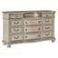 Commode de luxe argentée à 11 tiroirs avec mobilier européen