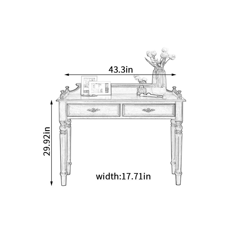 Aristede, 29.92" H x 43.30" W x 17.71" D