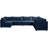 Ensoll Velvet U-Shaped Sectional Reversible-649899243