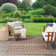Tonnele Geometric Machine Woven Polypropylene/Polyester Indoor/Outdoor Area Rug in Natural