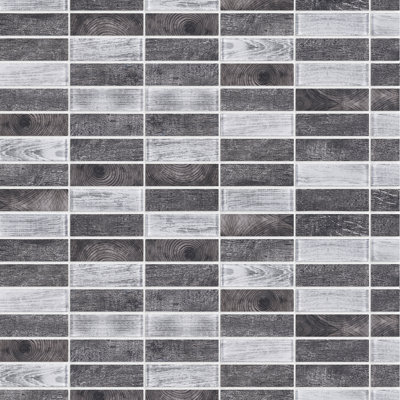 Ecoglassify 11.82 in. x 11.82 in. Brick Joint Matte Glass Mosaic Tile