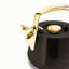 Caraway Stovetop Iconics Whistling Tea Kettle, Black/Gold-2010307428