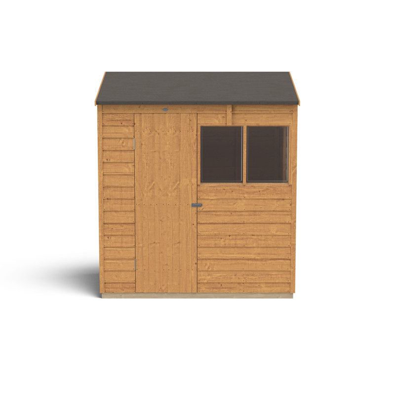 Overlap Dip Treated 6X4 Reverse Apex Shed, No