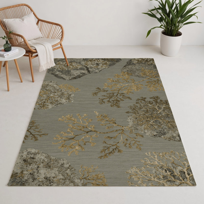 Tapis d'intérieur et d'extérieur brun Nature