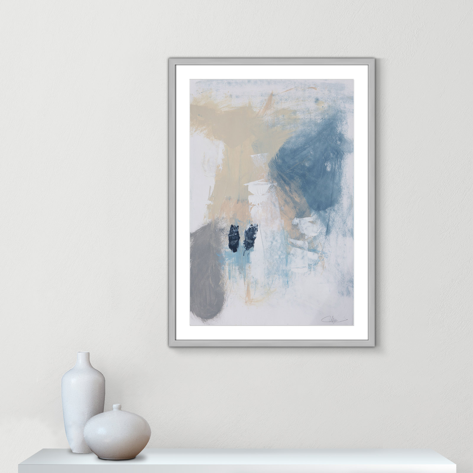 Coastal Carnival II Print by Casa Fine Arts, White, 35.5" H x 25.5" W x 1.25" D, Silver Single Picture Framed Paper