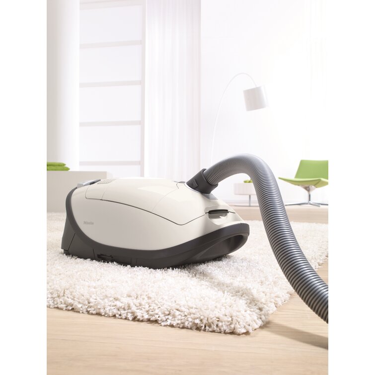 Miele Complete C3 Cat & Dog Bagged Canister Vacuum, Lotus White