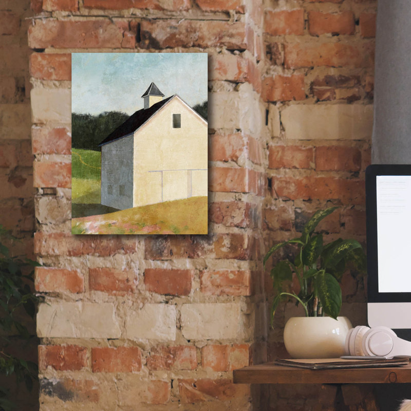 «Hillside Barn» par Suzanne Nicoll, art mural sur toile, H 16 po x l 12 po x P 0,75 po