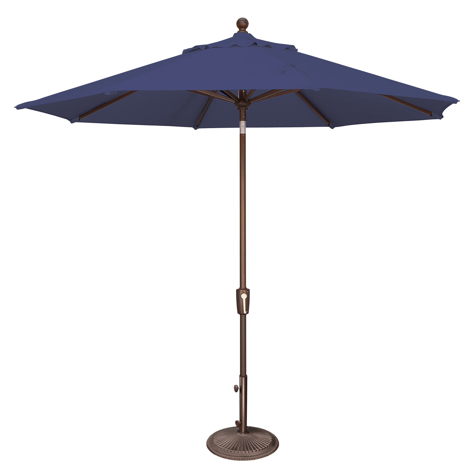 Canela 108'' Market Olefin Umbrella, Bronze, Blue Sky