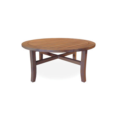 Teak Outdoor Round Teak Coffee Table