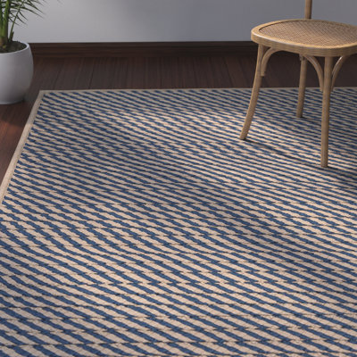 Tapis de la zone bleue en laine Mammari