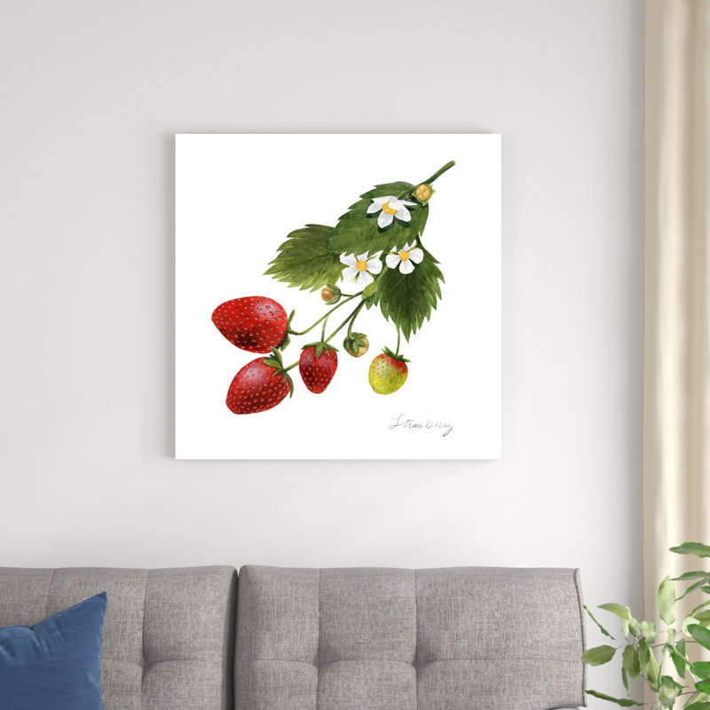 Étude de fraises II, H 30 po x l 30 po